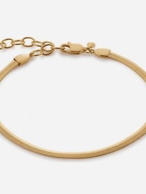 Monica Vinader Golden Snake Chain Bracelet